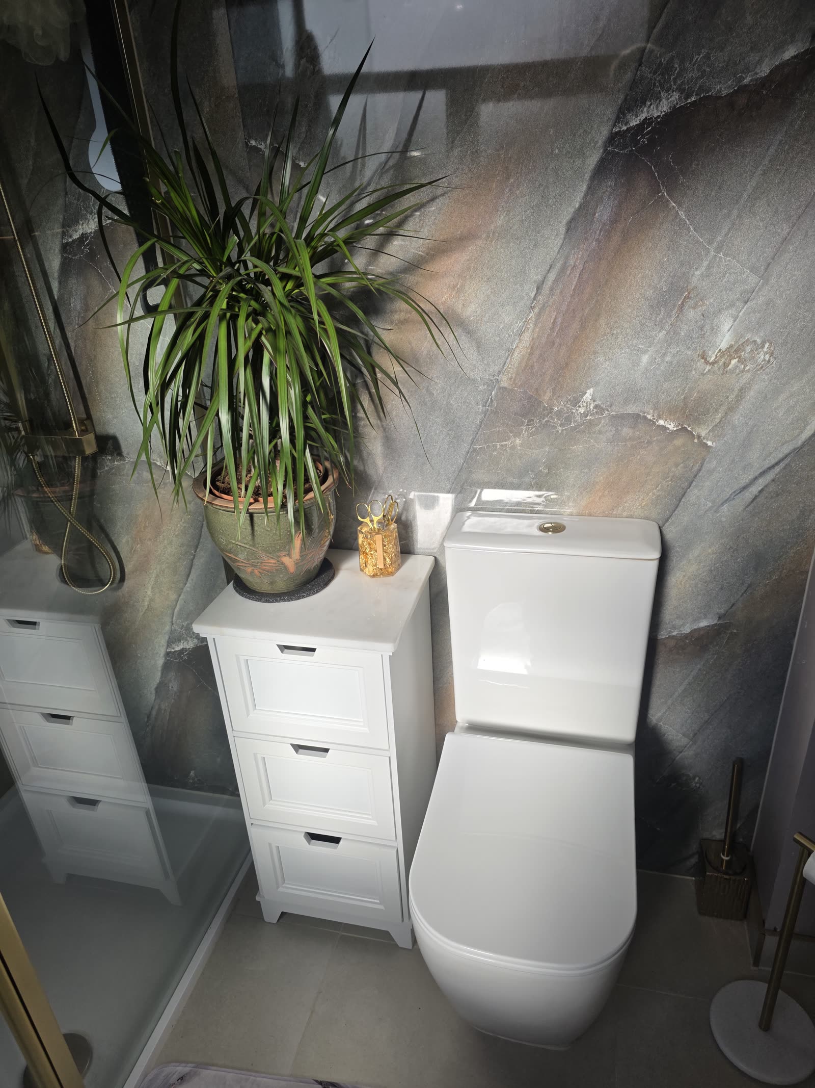 Vanity, towel rail and window in Ighten Hill bathroom